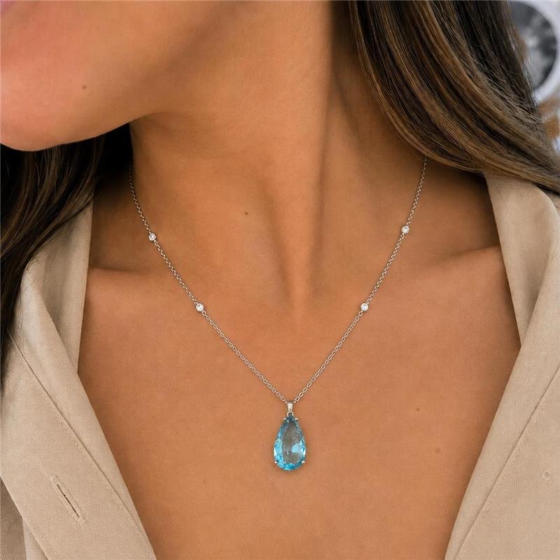 GARGANTILHA GOTA C/ ZIRCONIA