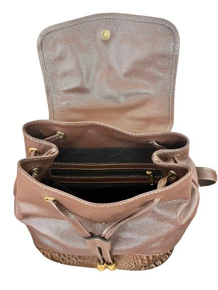 MOCHILA COM CORDÃO E BOTÃO