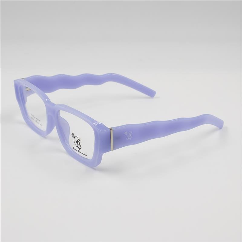 ARMAÇÃO PARA ÓCULOS DE GRAU RETANGULAR COM HASTES ONDULADAS