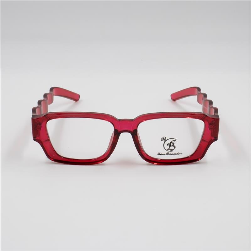 ARMAÇÃO PARA ÓCULOS DE GRAU RETANGULAR COM HASTES ONDULADAS