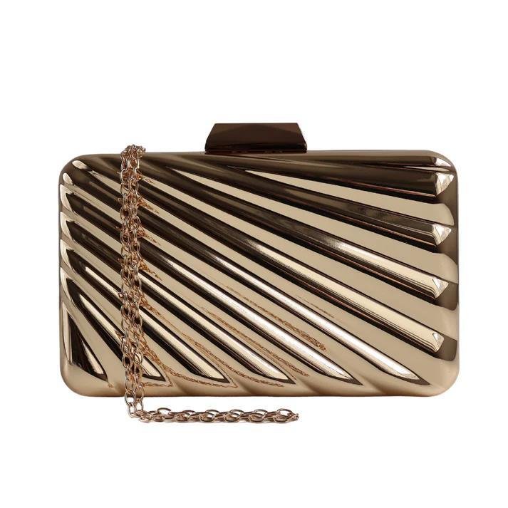 BOLSA CLUTCH METAL FRISADA
