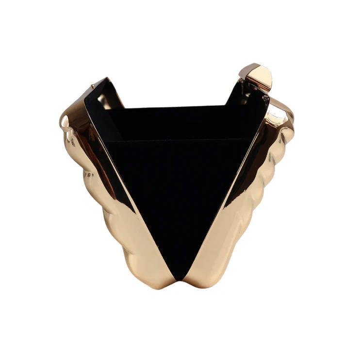 BOLSA CLUTCH METAL FRISADA