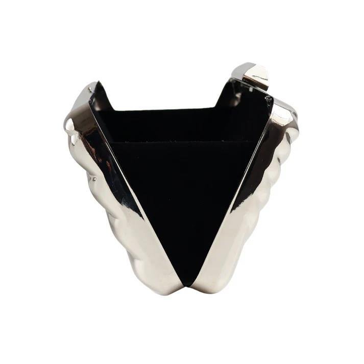 BOLSA CLUTCH METAL FRISADA