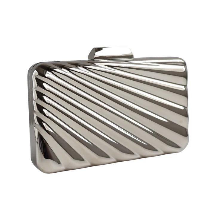 BOLSA CLUTCH METAL FRISADA