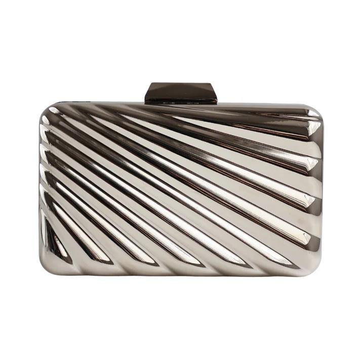 BOLSA CLUTCH METAL FRISADA