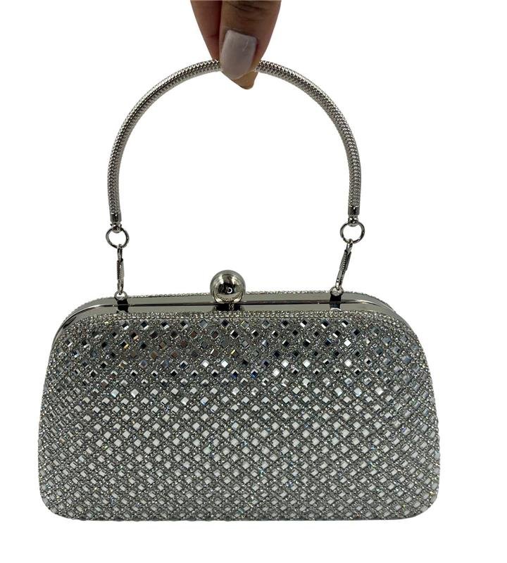 BOLSA CLUTCH CRAVEJADA COM CRISTAIS