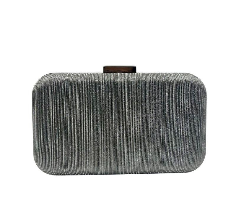 BOLSA CLUTCH DE TECIDO BRILHOSO